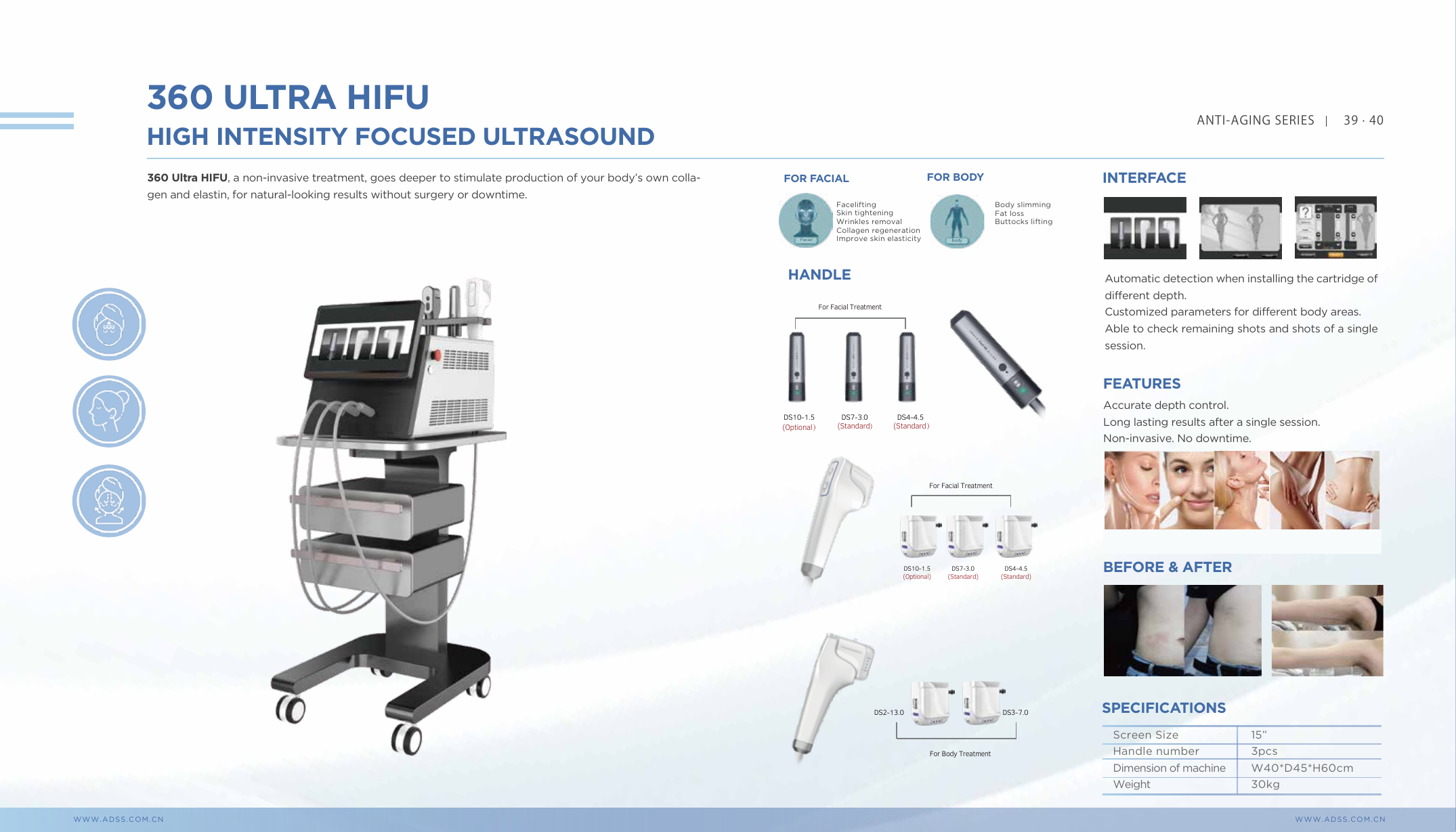 Page catalogue ADSS - 360 Ultra HIFU