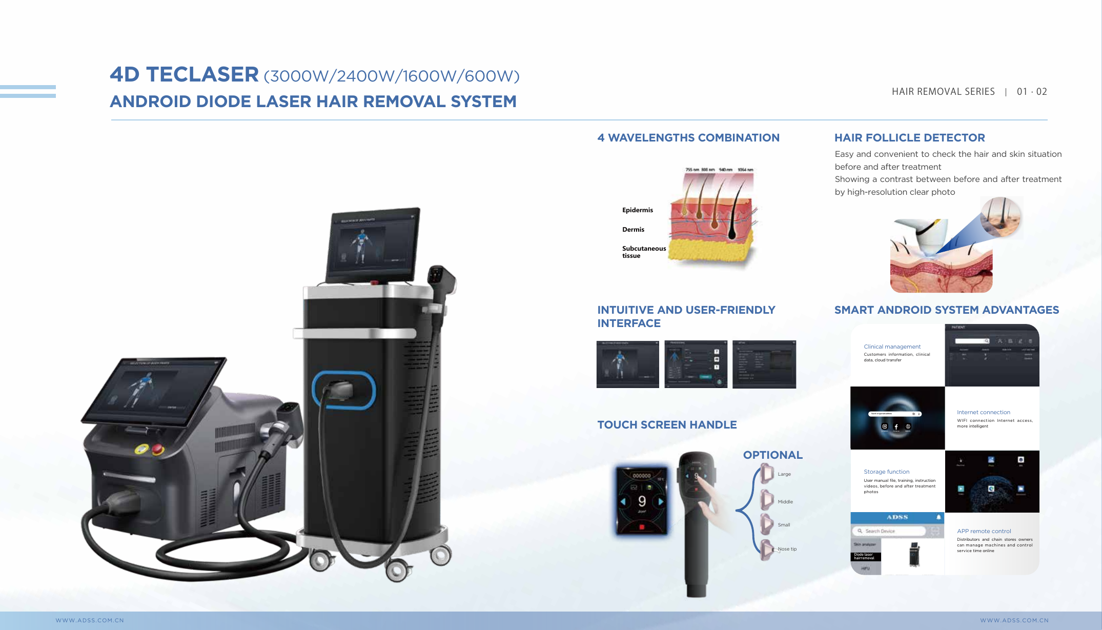 Page catalogue ADSS - Android Diode Laser Hair Removal System