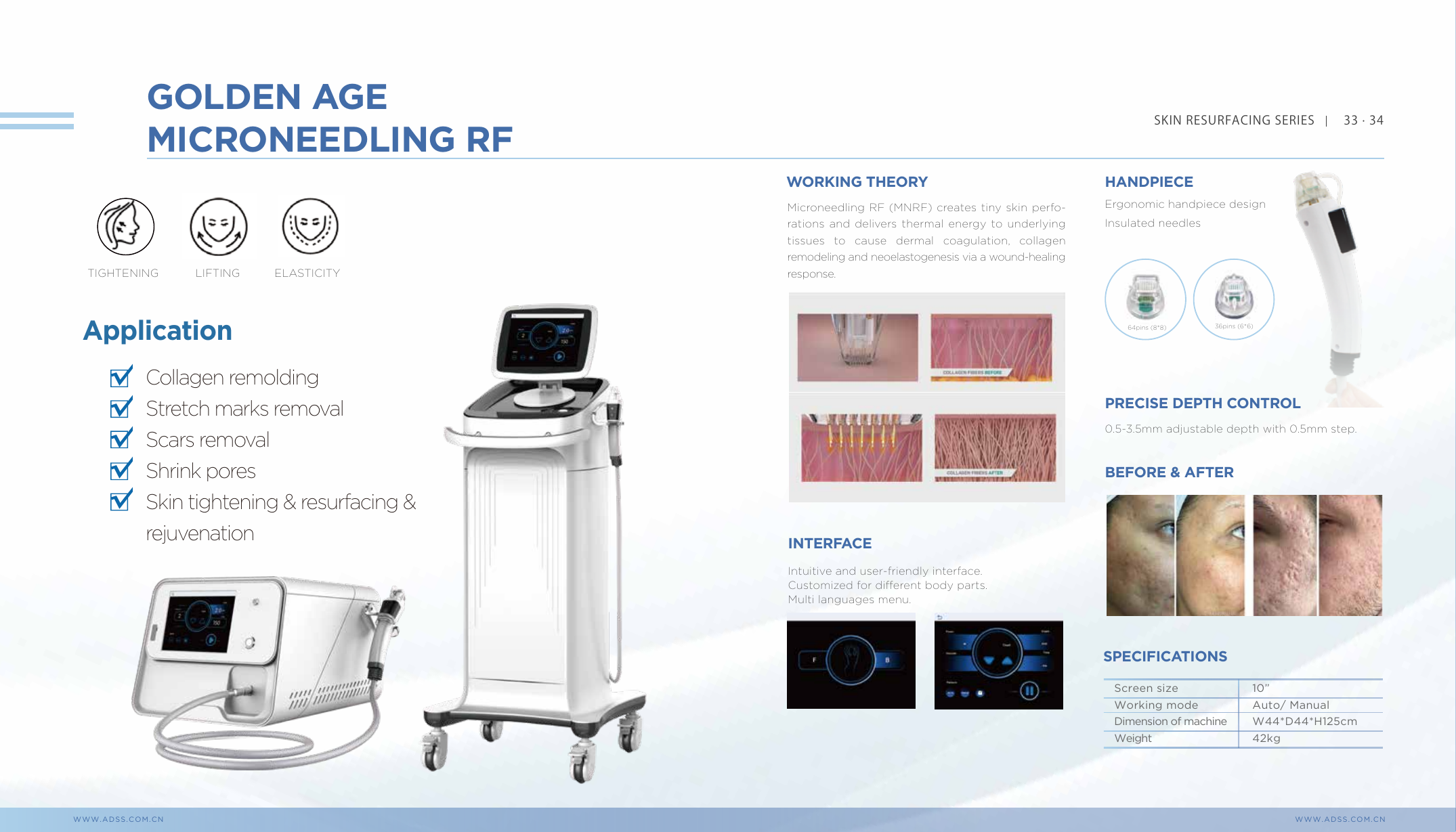 Page catalogue ADSS - Golden Age Microneedling RF