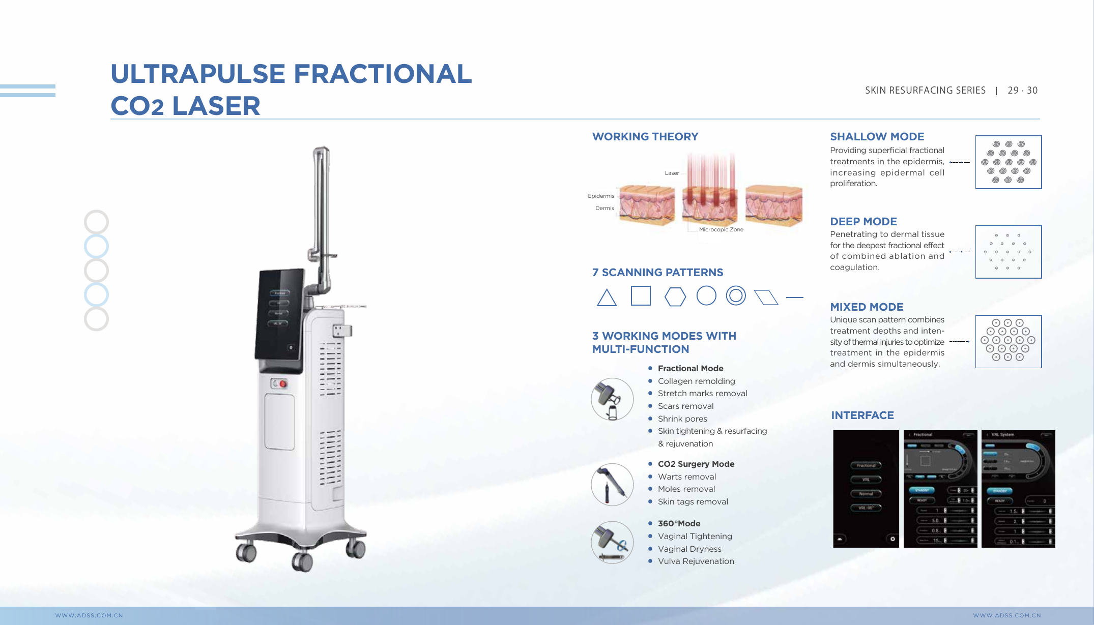 Page catalogue ADSS - UltraPulse Fractional CO2 Laser